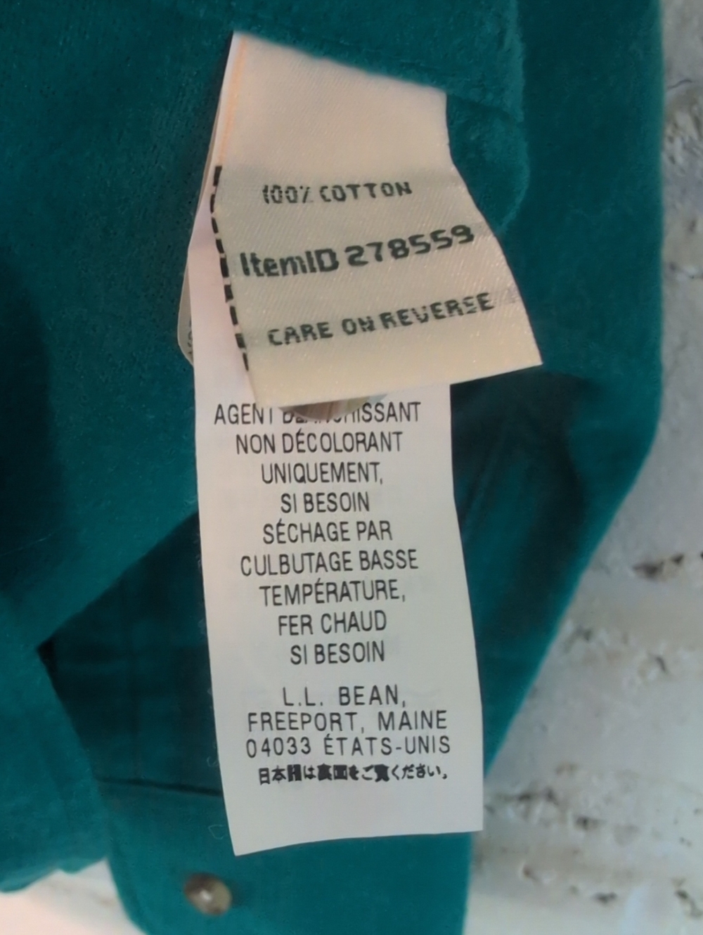 L.L. Bean Teal Shirt Jacket - Picture 5 of 8